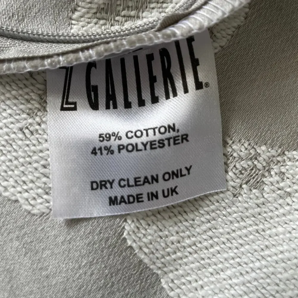 (2) Z Gallerie Naomi Decorative Pillow Covers 22x22 Gray & White $120 New